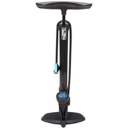 170 PSI Bike Floor Pump with Gauge & Dual Valves
