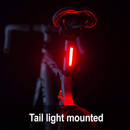 USB Rechargeable Bike Light Set – 110 Front & 50 Rear Lumens