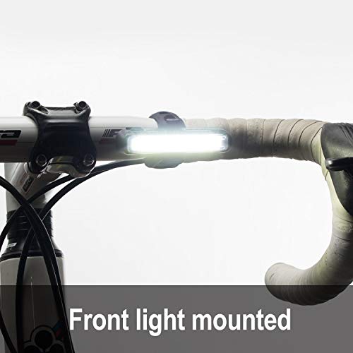 USB Rechargeable Bike Light Set – 110 Front & 50 Rear Lumens