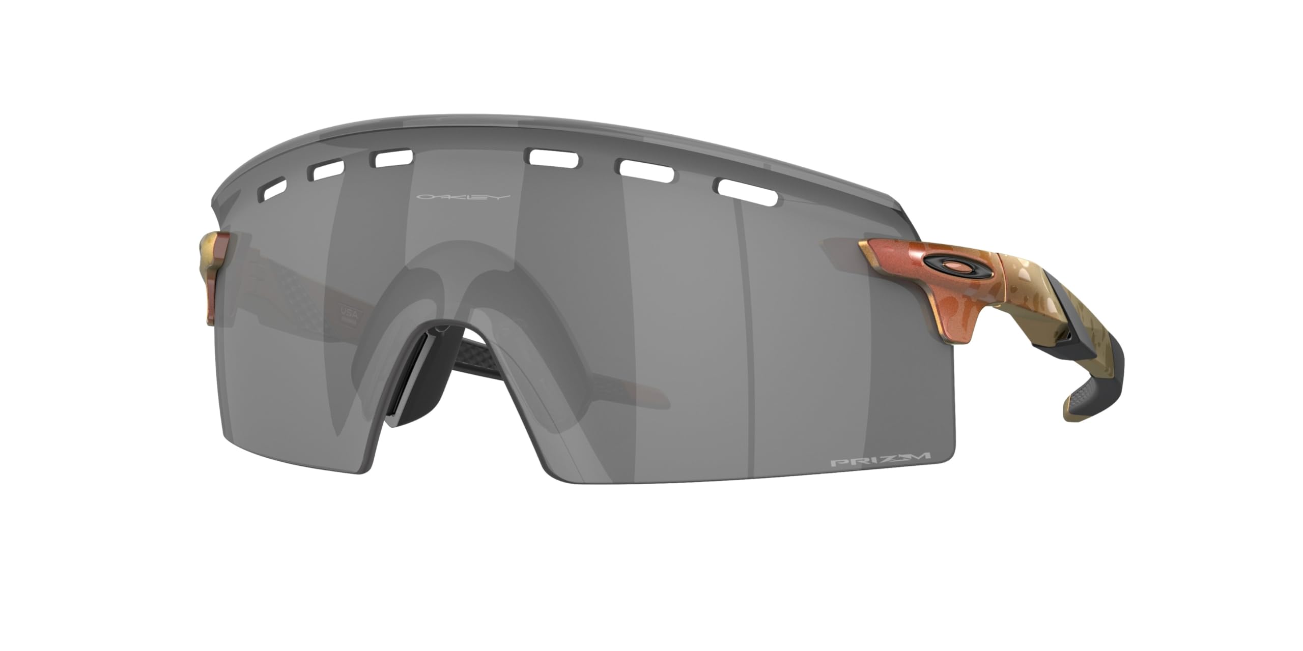 Oakley Mens Oo9235 Encoder Strike Vented Rectangular Sunglasses