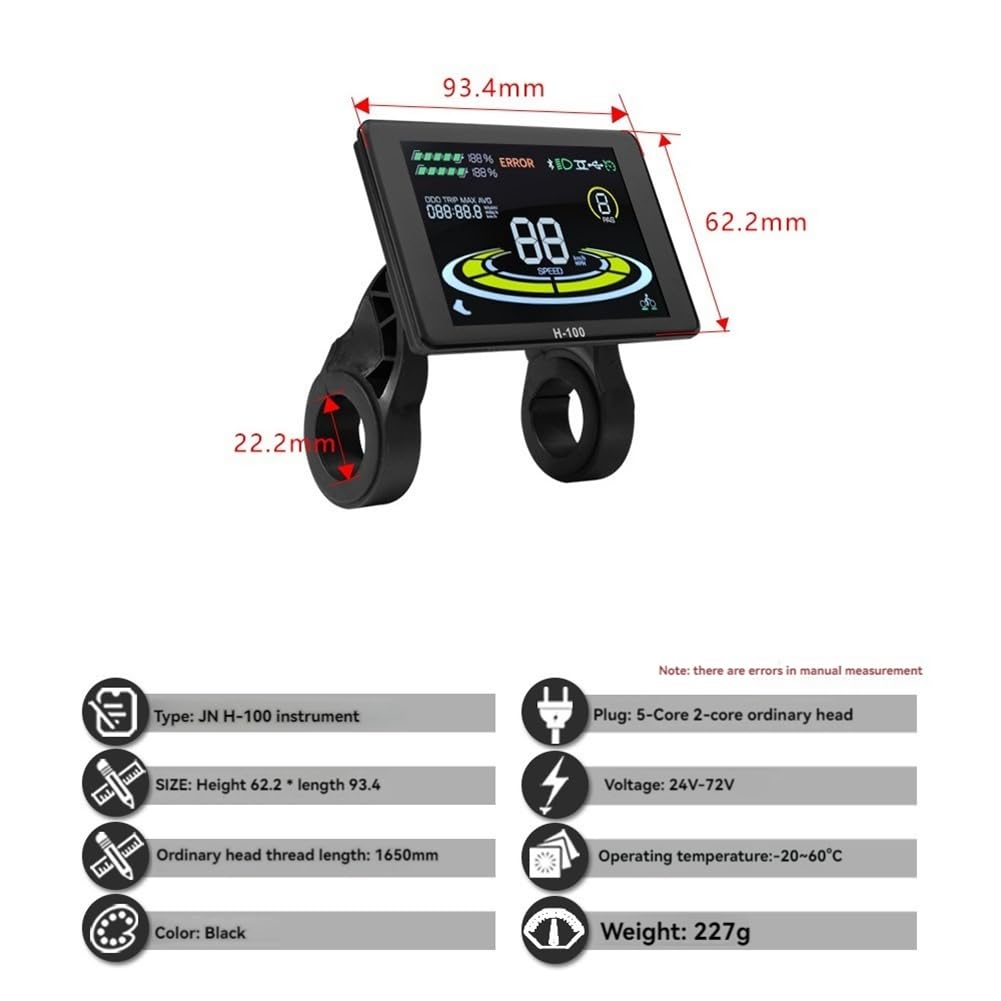 36V/48V/52V E-Bike Display and 40A Controller Kit