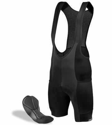 Men's Gel-Padded Cycling Bib Shorts with Storage Pockets