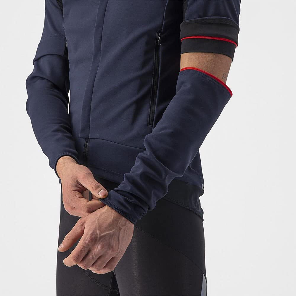 Men's Convertible Cycling Jacket – Belgian Blue/Silver Gray, XXL