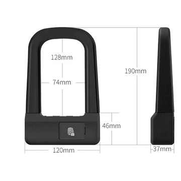 Smart Fingerprint U Bike Lock