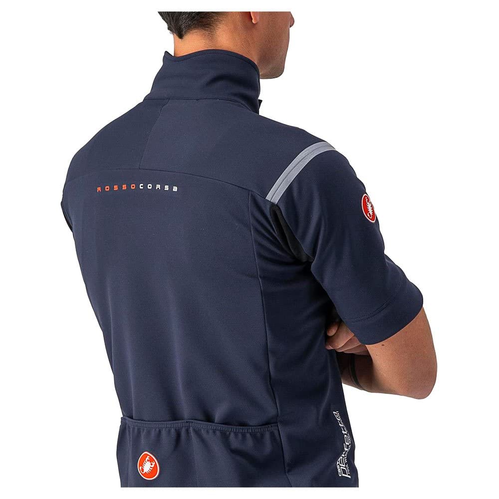 Men's Convertible Cycling Jacket – Belgian Blue/Silver Gray, XXL