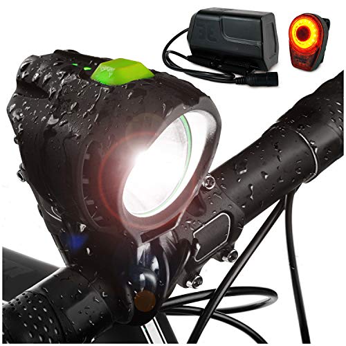 1800 Lumen USB Rechargeable Bike Light Set