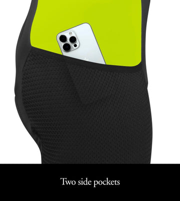 Men's Gel-Padded Cycling Bib Shorts with Storage Pockets