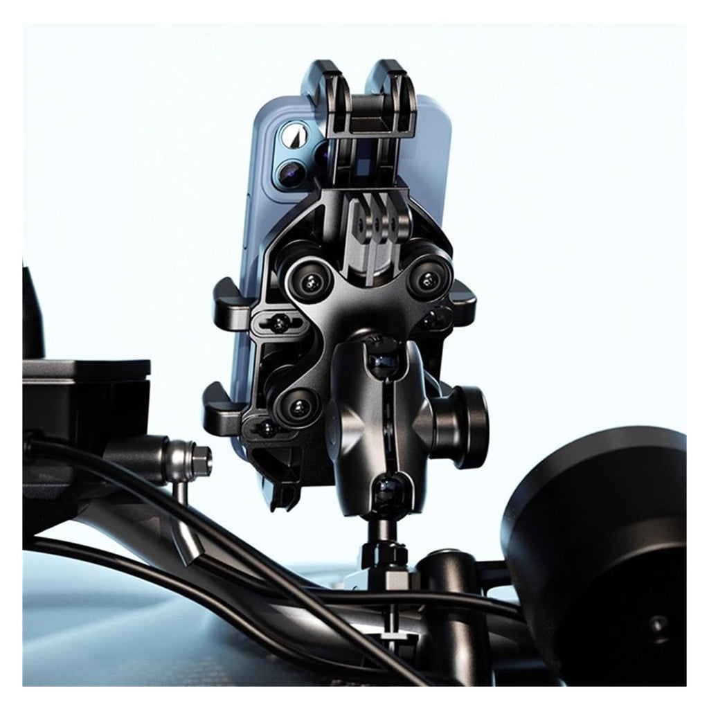 Anti-Theft Motorcycle Phone Mount with Vibration Dampener