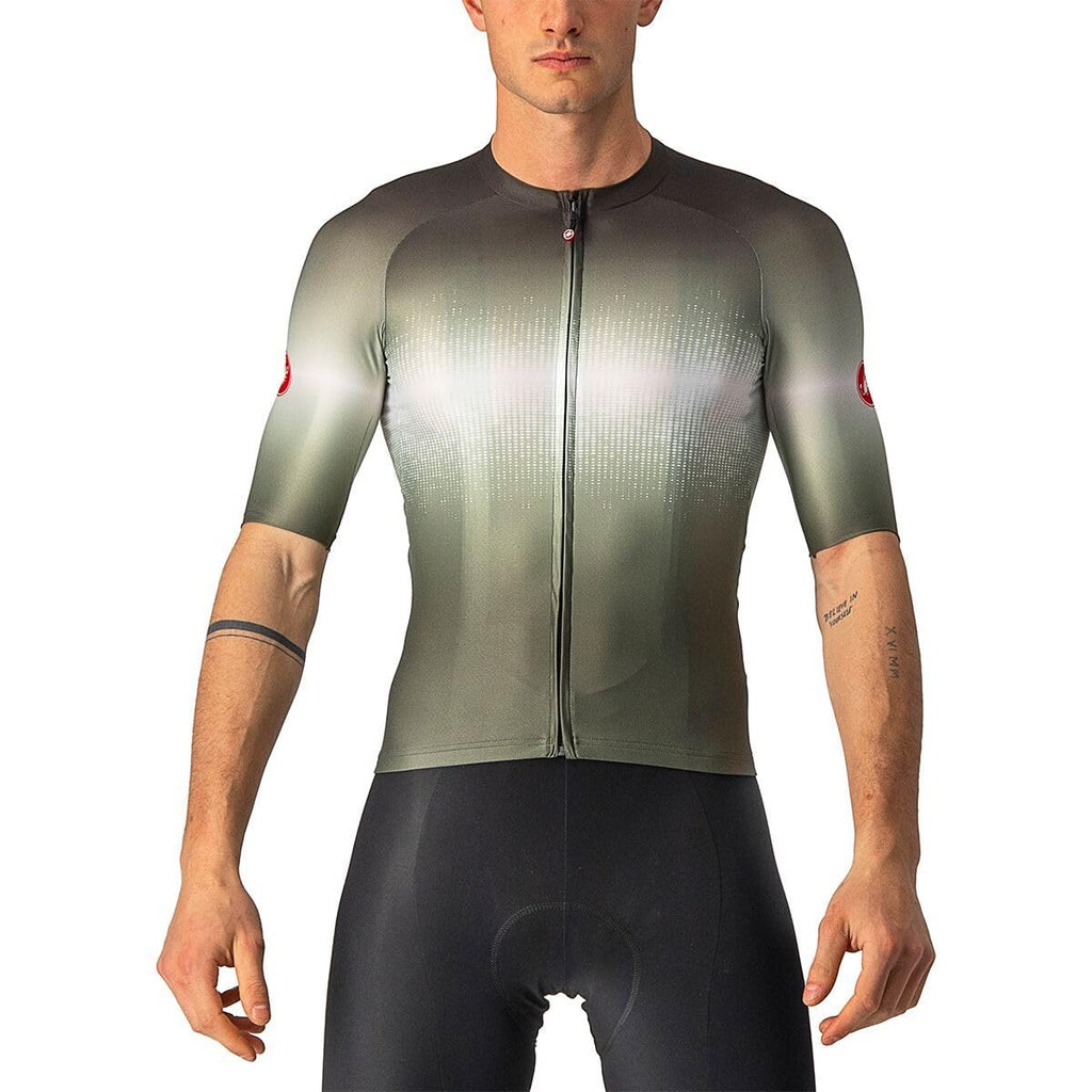 CASTELLI, Aero Race 6.0 Full-Zip Jersey - Men's, Military Green/Light Black, XXL