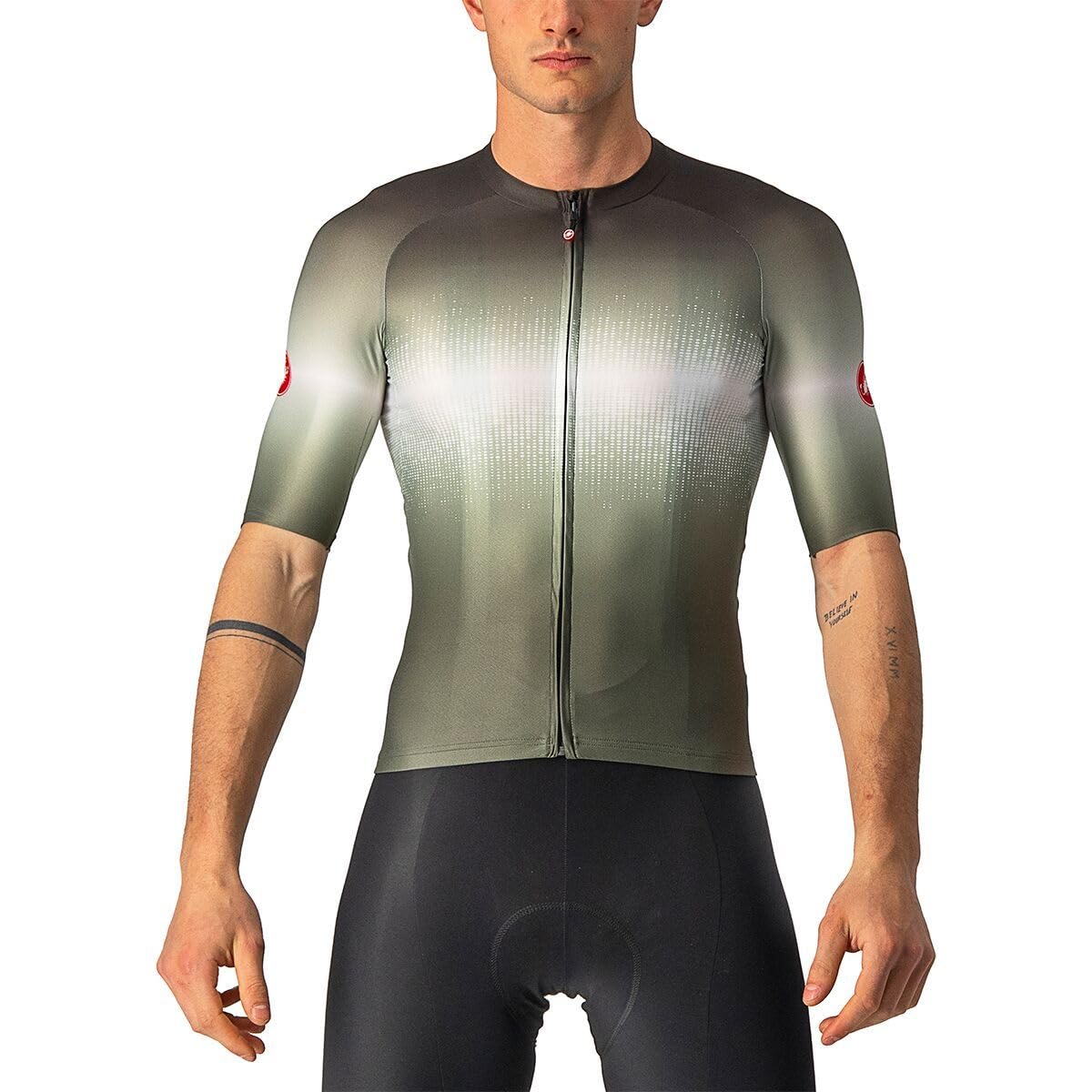 CASTELLI, Aero Race 6.0 Full-Zip Jersey - Men's, Military Green/Light Black, XXL