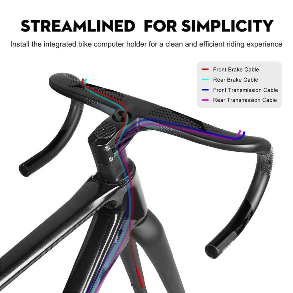 T800 Carbon Fiber Integrated Road Handlebar