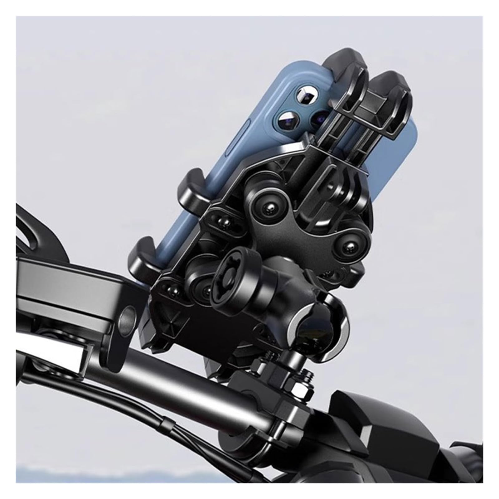 Anti-Theft Motorcycle Phone Mount with Vibration Dampener