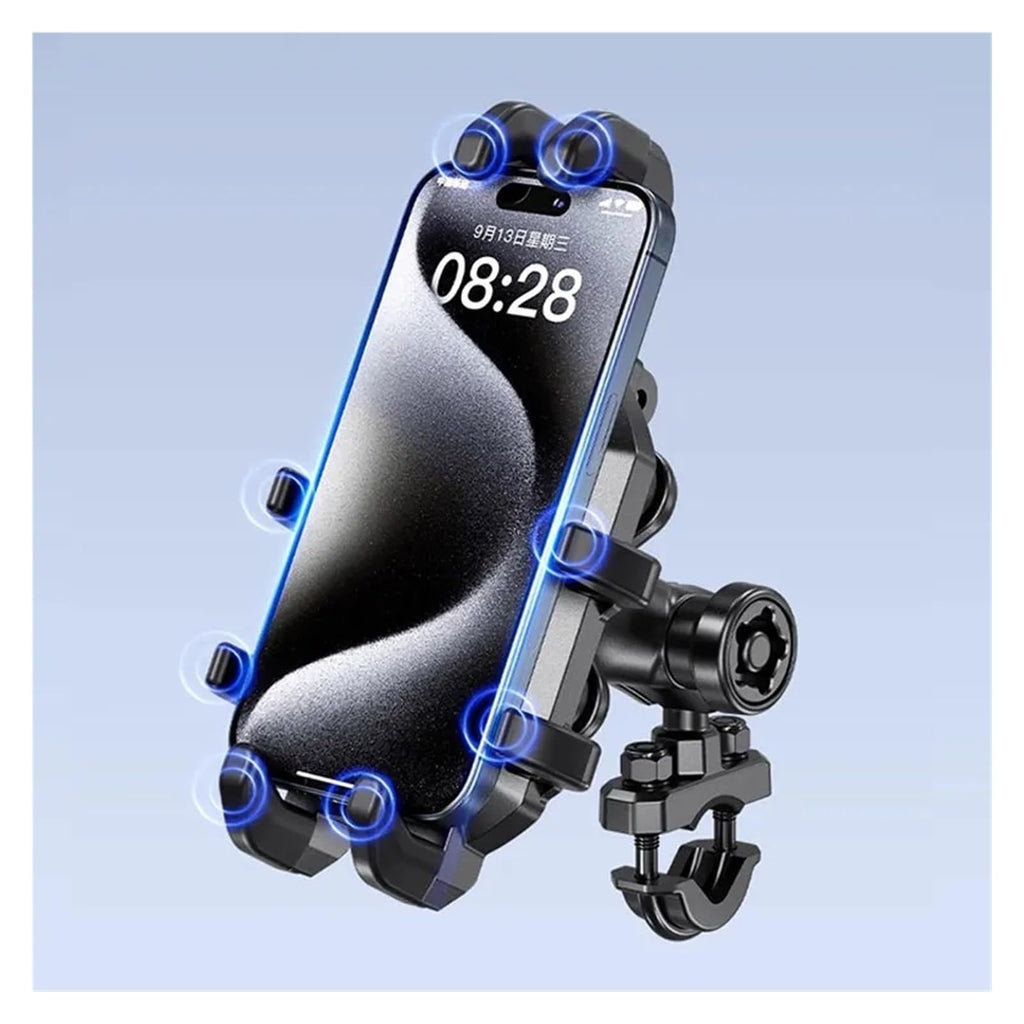 Anti-Theft Motorcycle Phone Mount with Vibration Dampener