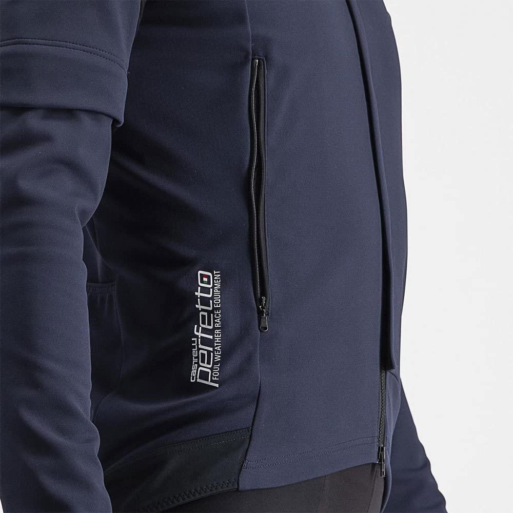 Men's Convertible Cycling Jacket – Belgian Blue/Silver Gray, XXL