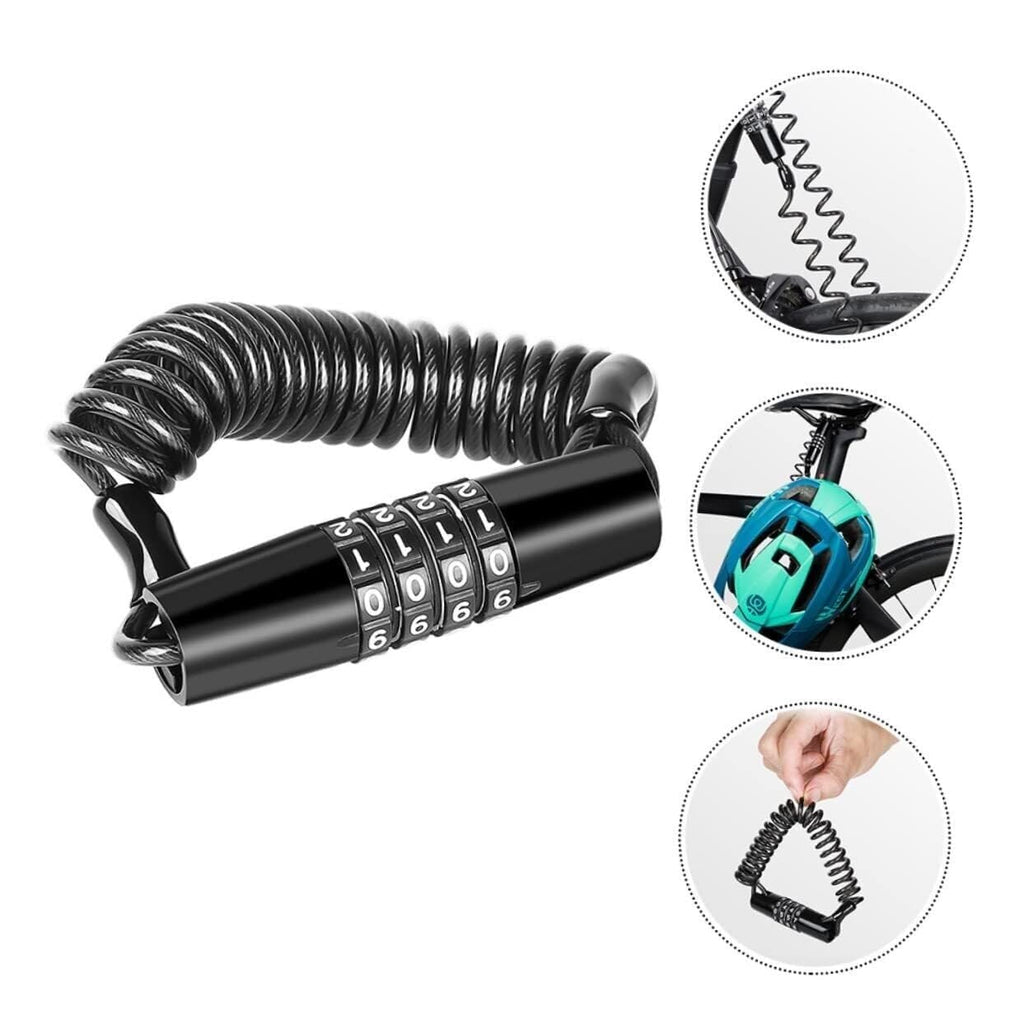 Retractable Combination Helmet Cable Lock