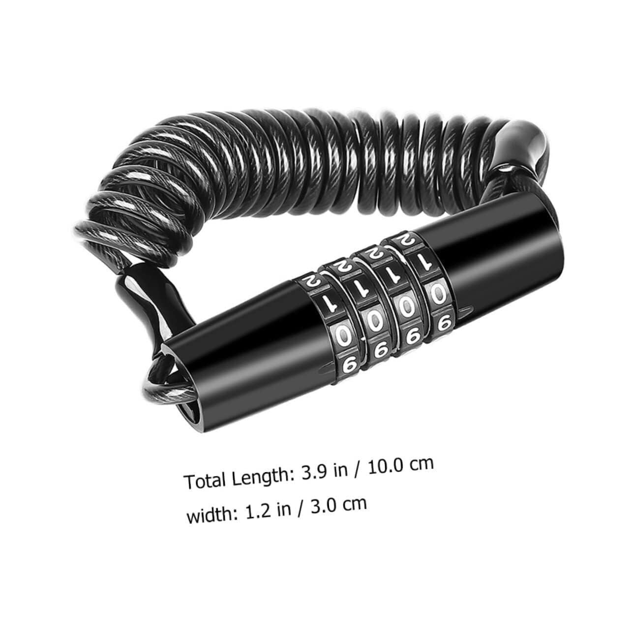 Retractable Combination Helmet Cable Lock