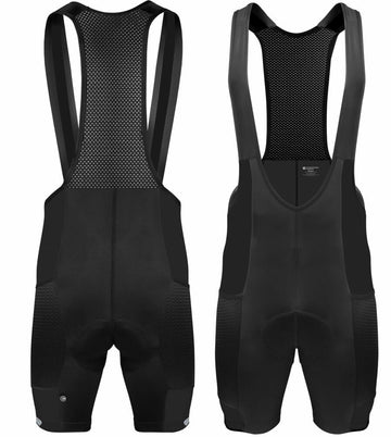 Men's Gel-Padded Cycling Bib Shorts with Storage Pockets