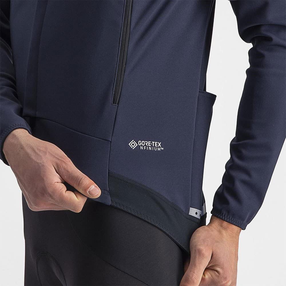 Men's Convertible Cycling Jacket – Belgian Blue/Silver Gray, XXL