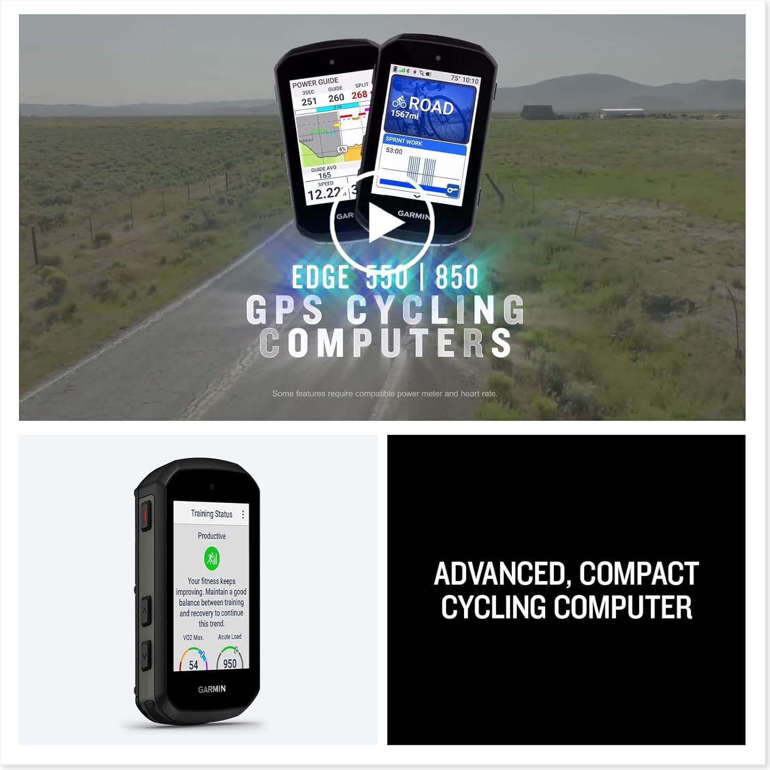 Garmin Edge 850 Compact GPS Cycling Computer Gift Box Bundle