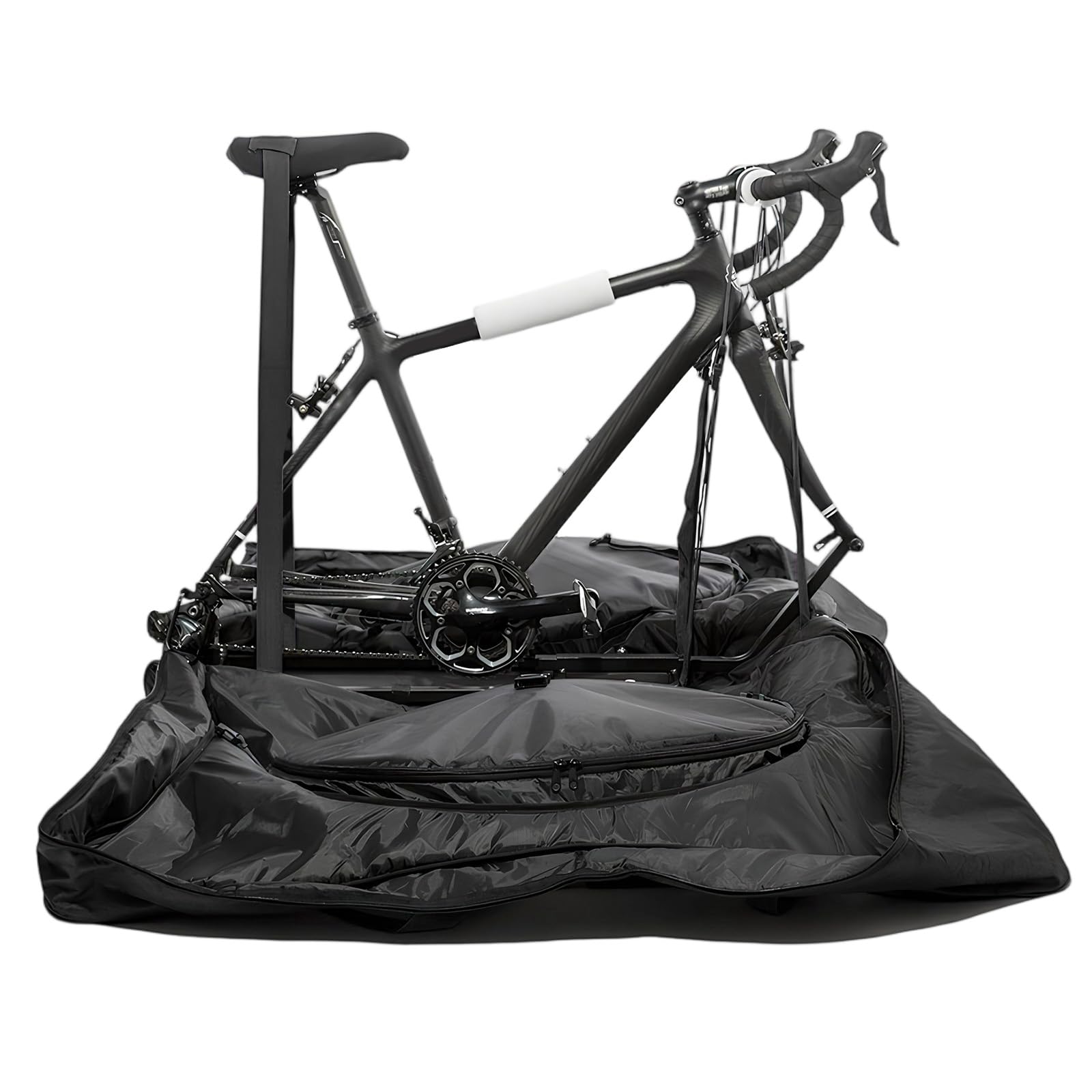 Padded Bike Travel Bag with Wheels for Road & Mountain Bikes