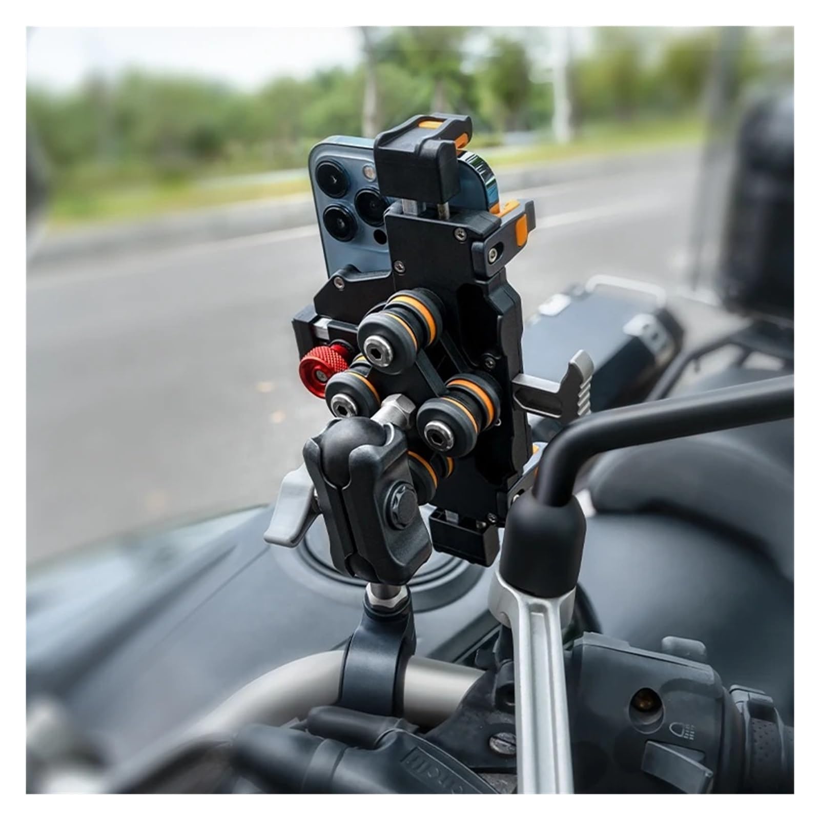 360° Anti-Vibration Motorcycle Phone Mount