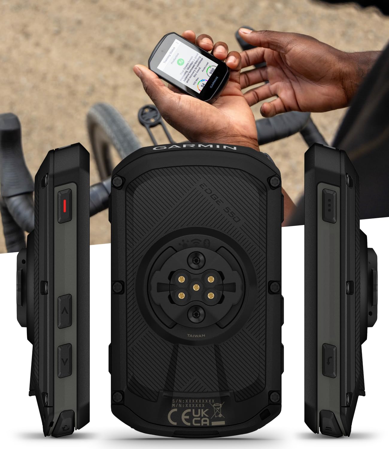 Compact GPS Cycling Computer with Power Bank Bundle