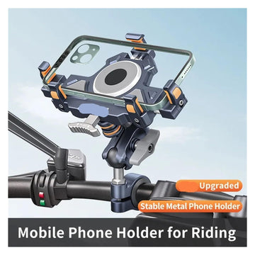 360° Anti-Vibration Motorcycle Phone Mount
