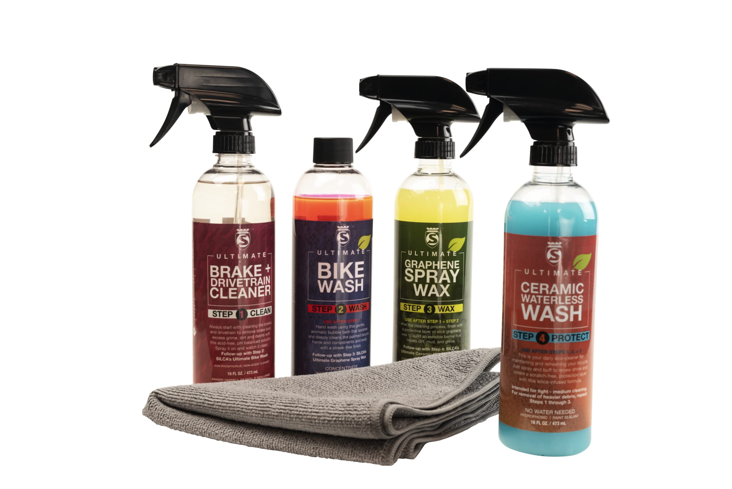 4-Piece Bicycle Cleaning & Maintenance Kit