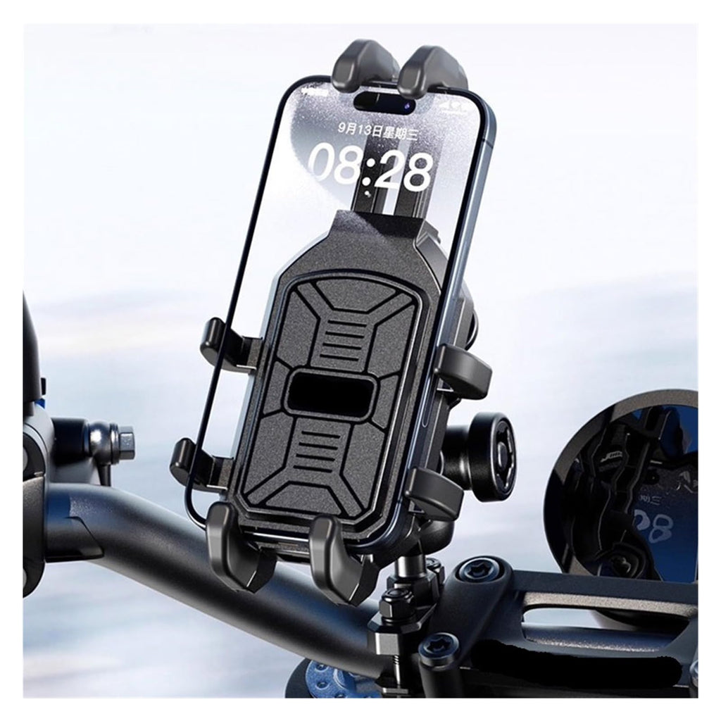 Anti-Theft Motorcycle Phone Mount with Vibration Dampener