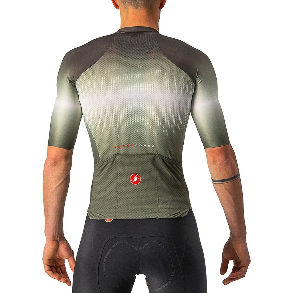 CASTELLI, Aero Race 6.0 Full-Zip Jersey - Men's, Military Green/Light Black, XXL