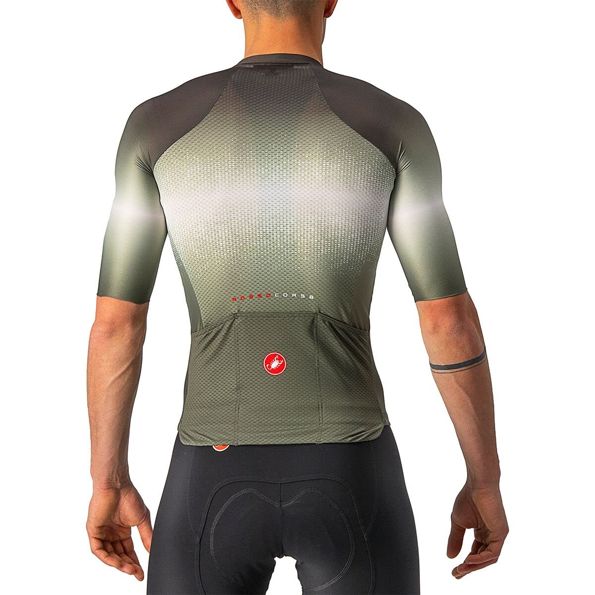 CASTELLI, Aero Race 6.0 Full-Zip Jersey - Men's, Military Green/Light Black, XXL