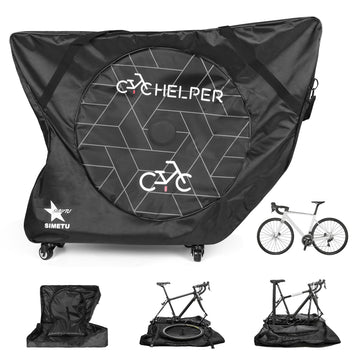 Padded Bike Travel Bag with Wheels for Road & Mountain Bikes