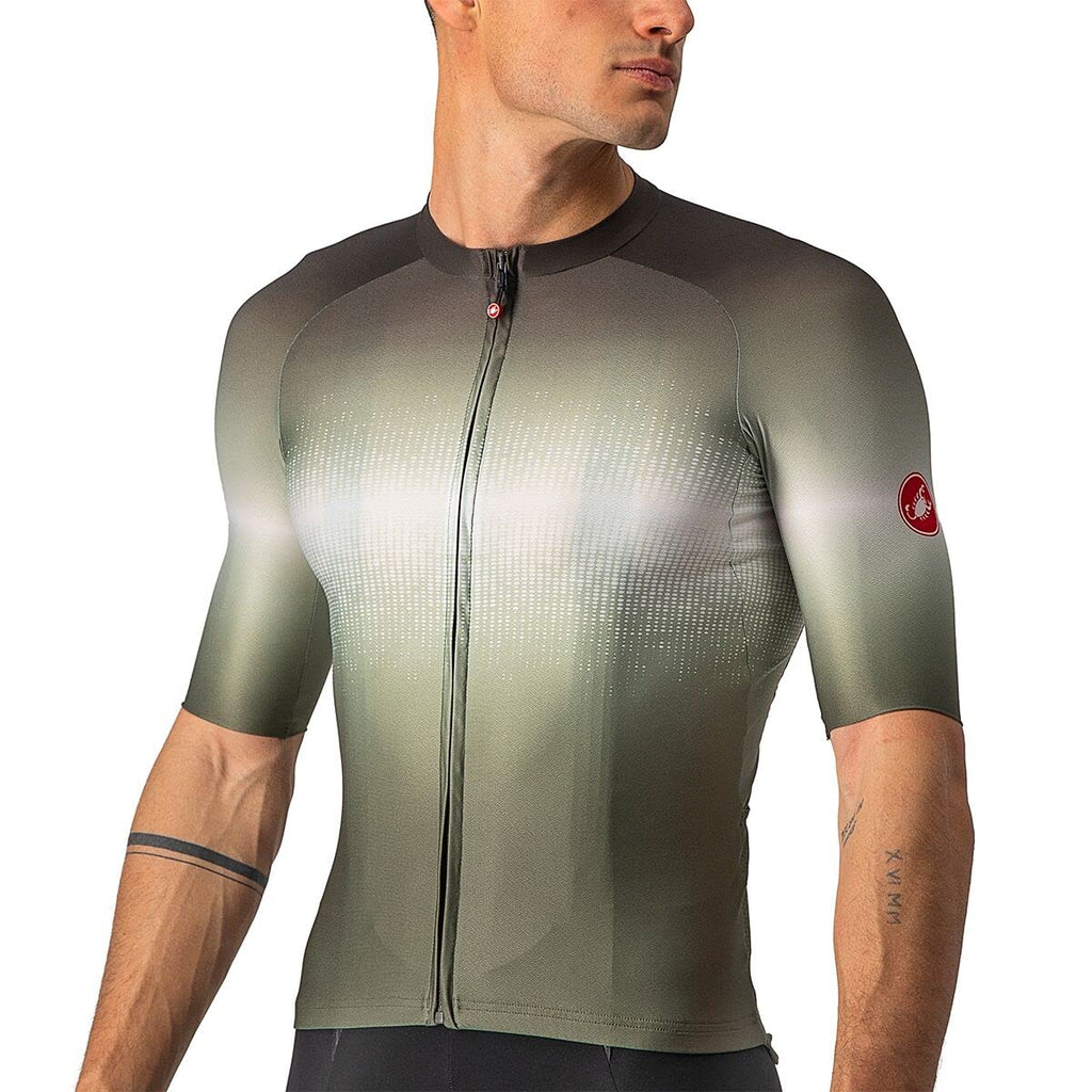 CASTELLI, Aero Race 6.0 Full-Zip Jersey - Men's, Military Green/Light Black, XXL