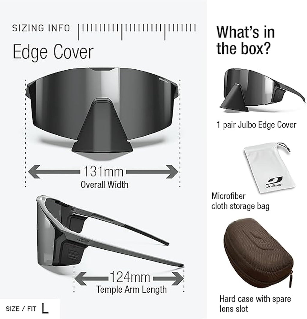 Glacier Hiking Sunglasses with Removable Side Shields