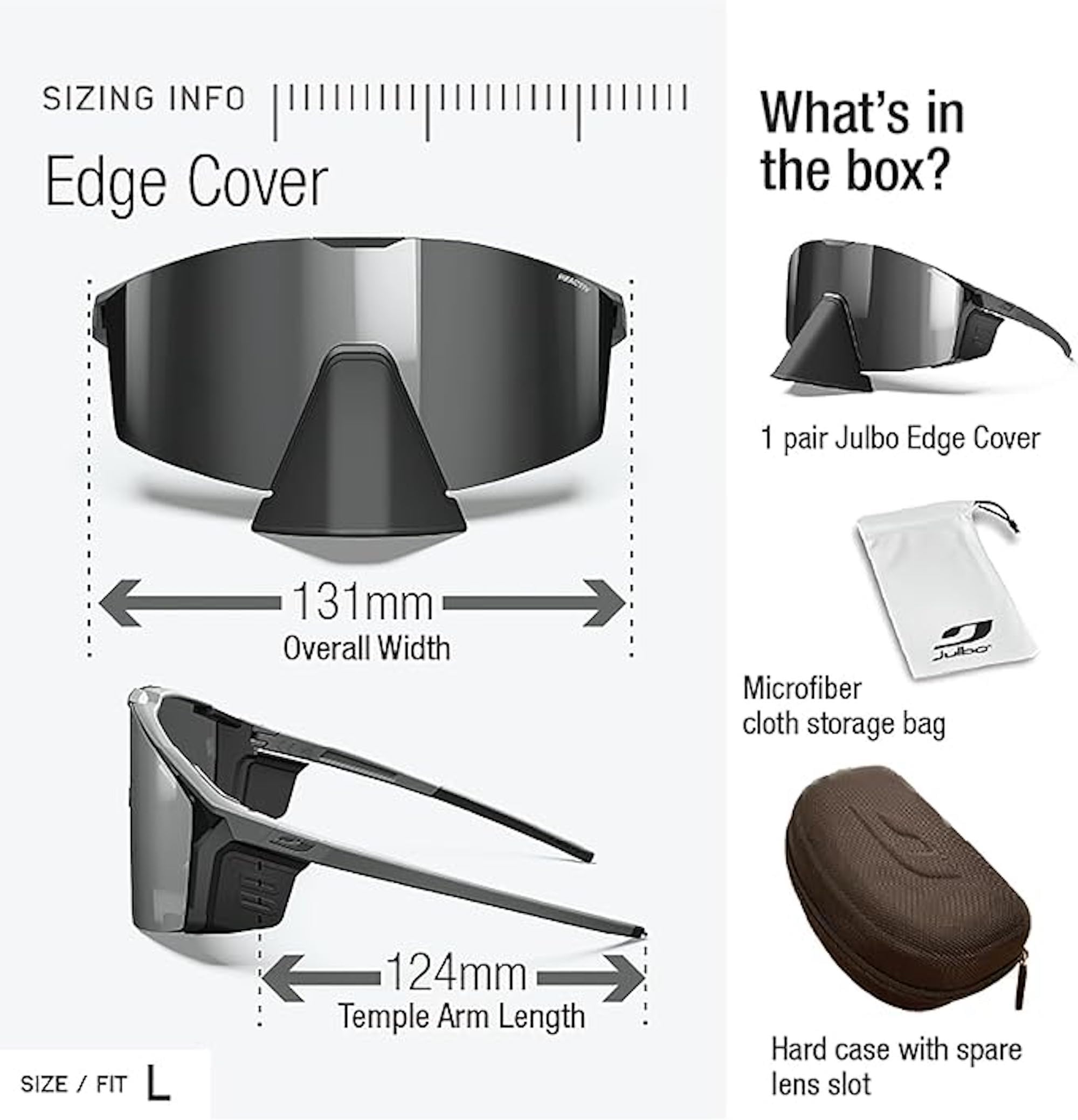 Glacier Hiking Sunglasses with Removable Side Shields