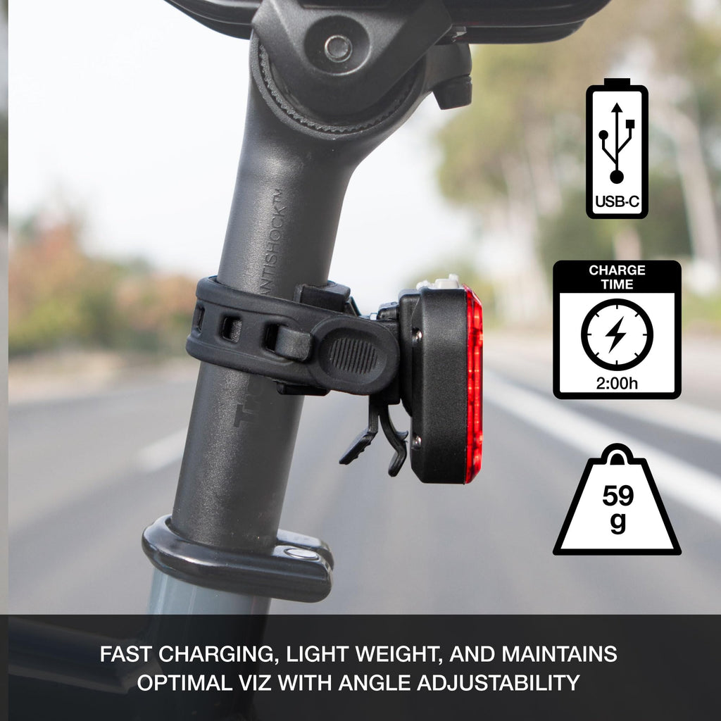 USB-C Rechargeable Bike Light Set – 1150 Front & 180 Rear Lumens